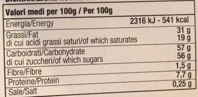 Uovo Di Pasqua Calciatori Panini 2020/21 nutrition facts table