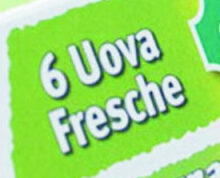 6 uova  fresche ingredients label