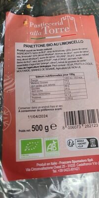 Panettone bio au limoncello