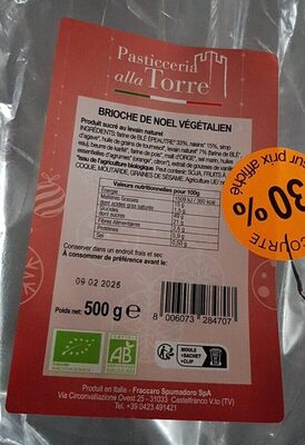 Brioche De Noël Végétalien front packaging