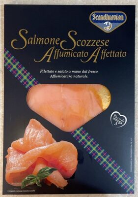 Salmone Scozzese Affumicato Affettato front packaging