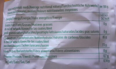 Bonelle le gelées nutrition facts table