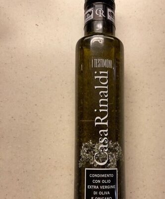 Extra virgin olive oil with oregano