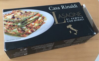 Lasagne di semola con spinaci