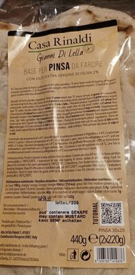 Pinsa front packaging