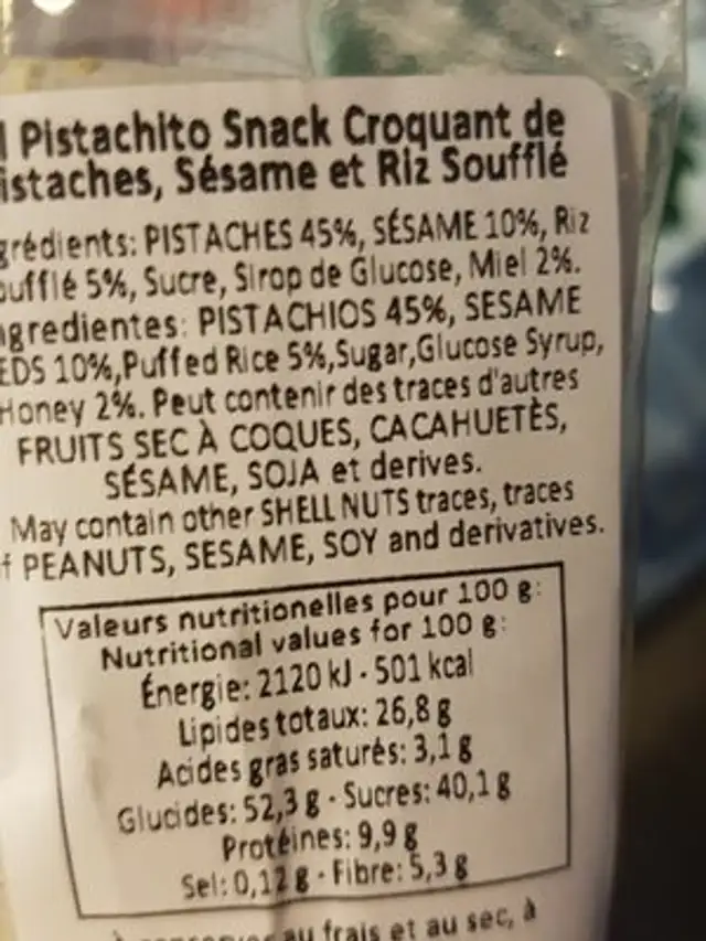 Mordu la natura ingredients label