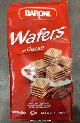 Wafers al Cacao front packaging