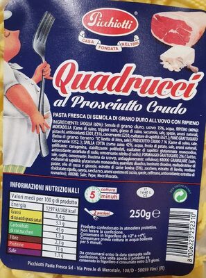 Quadrucci al prosciutto crudo