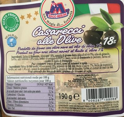 Casarecci alle olive