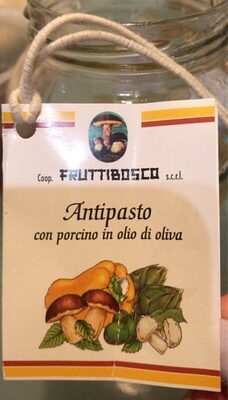 Antipasto con porcino in plio d’oliva