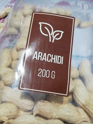 Arachidi in guscio tostate front packaging