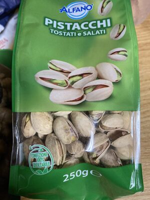 Pistacchi tostati e salati front packaging