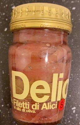 Filetti di alici in olio di oliva front packaging