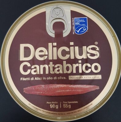 Delicius Cantabrico front packaging