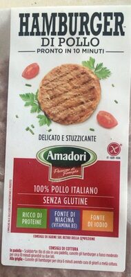 Hamburger pollo front packaging