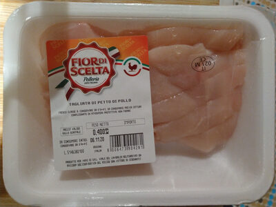 Tagliata di petto di pollo front packaging