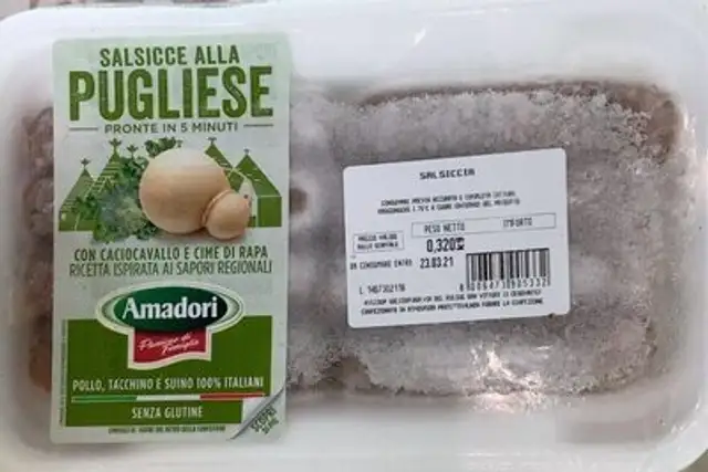 Salsicce alla pugliese front packaging