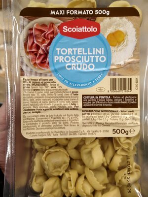 Tortellini Prosciutto Crudo front packaging