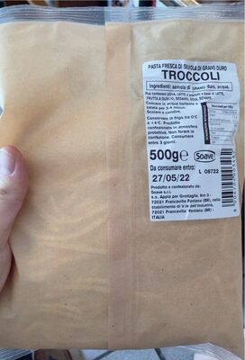 Troccoli di semola di Grano Duro front packaging