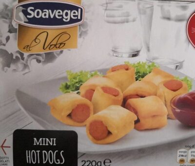 Mini hot dogs front packaging