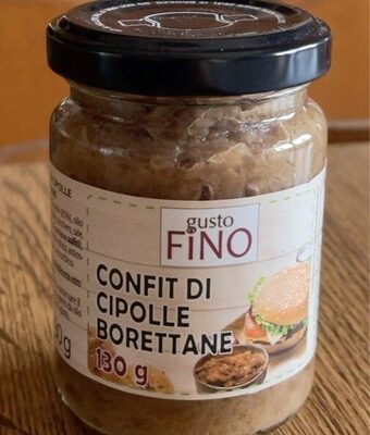 Confit di cipolle borettane front packaging