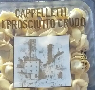 Cappelletti al prosciutto crudo front packaging