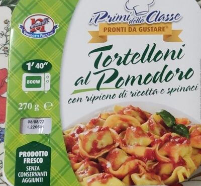 Tortelloni al pomodoro front packaging