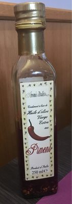 Huile d'olive vierge extra au piment front packaging