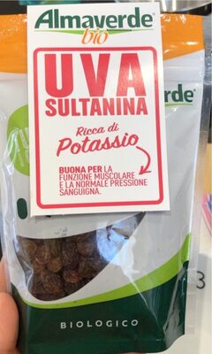 Uva sultanina biologica