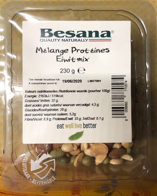 Besana melange Protéines eiwit mix front packaging