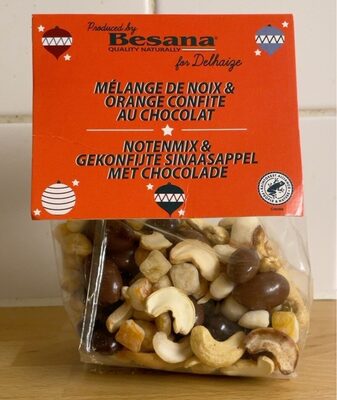 Mélange de noix & orange confite au chocolat front packaging