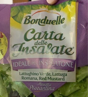Carta delle insalate piccantina