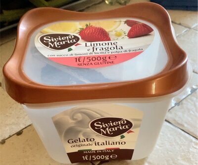 Gelato limone e fragola