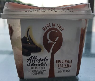 Affogato al cioccolato front packaging
