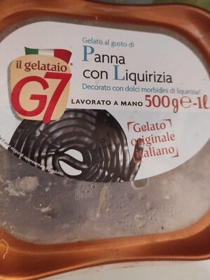 Gelato panna con liquirizia front packaging