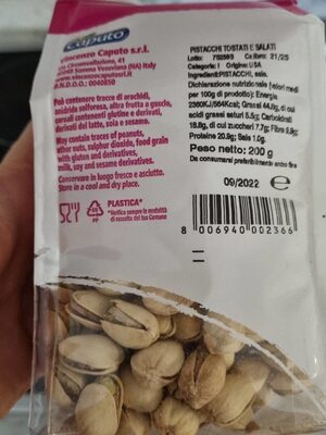 Frutta secca front packaging