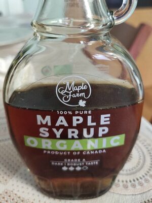 Maple syrup front packaging