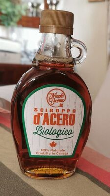 Sciroppo d'acero front packaging