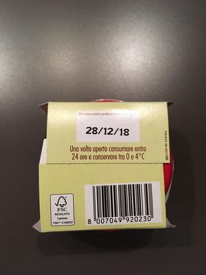 La mousse front packaging