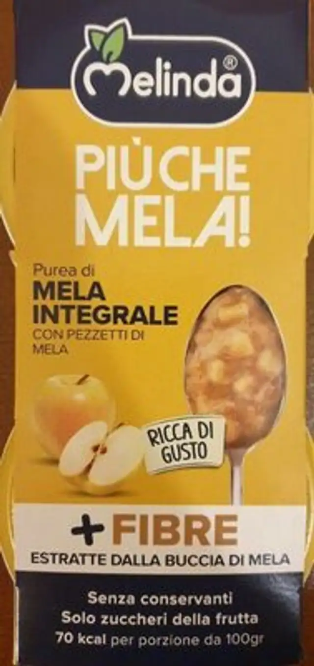 Purea di mela integrale front packaging