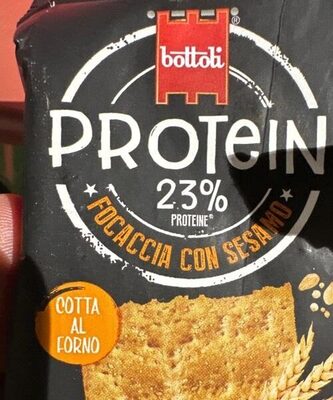 Focaccia con sedano proteica front packaging