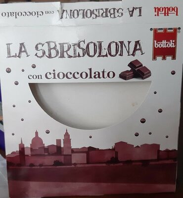 La Sbrisolona con cioccolato front packaging