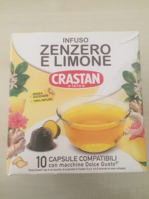 Infuso zenzero e limone front packaging
