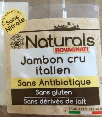 Jambon cru italien front packaging