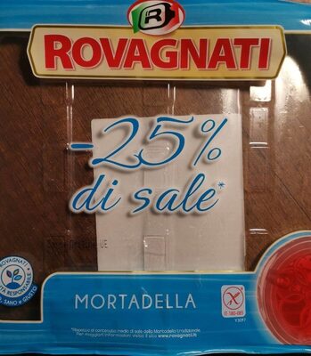 Mortadella -25% di sale front packaging