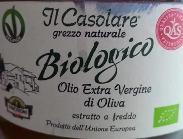 Olio extravergine di Oliva front packaging