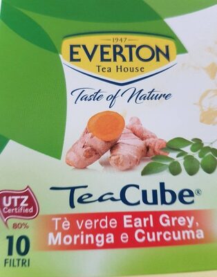 Tè verde earl Grey, moringa e curcuma