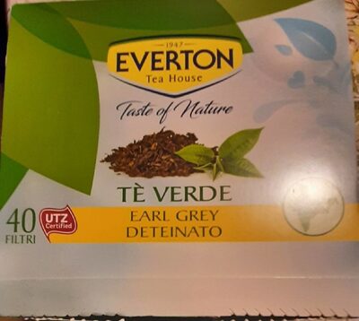 Everton tè verde earl grey deteinato