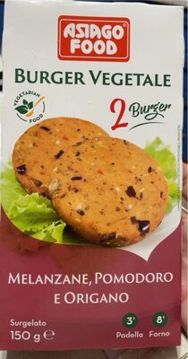 Burger vegetale front packaging
