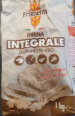 Farina integrale di grano tenero front packaging